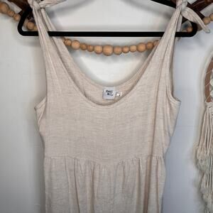 Princess Polly Biege Linen Jumpsuit